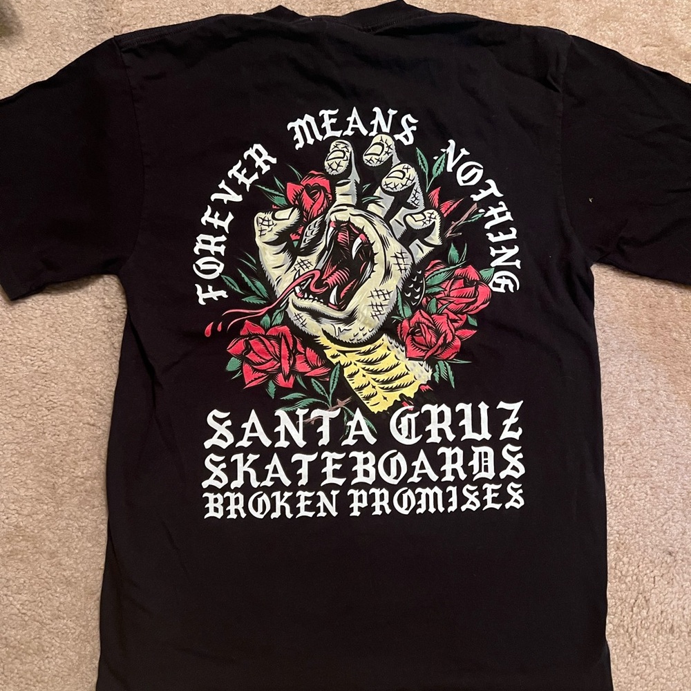 Men’s Medium Santa Cruz Boardroom Black T-shirt